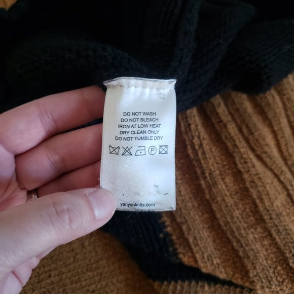 YanYan Tweedle Colorblock Ochre Rainbow Tweed Knit Column Dress - Picture 12 of 13